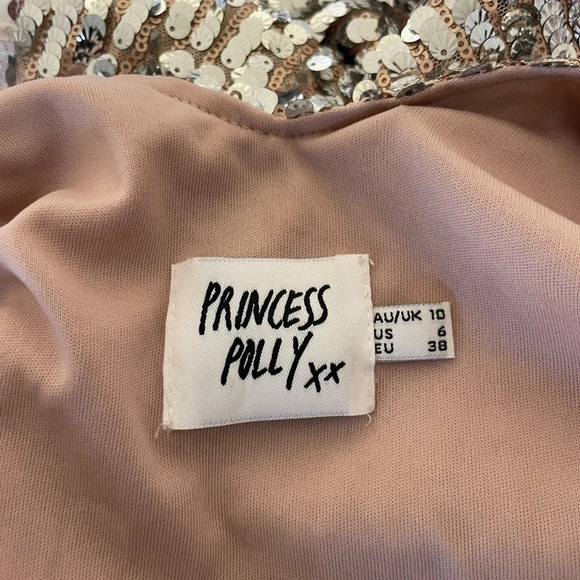 Princess Polly Paroahs dance sequin raw hem mini dress - Picture 10 of 11